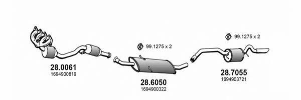  ART3991 Exhaust system ART3991: Buy near me in Poland at 2407.PL - Good price!