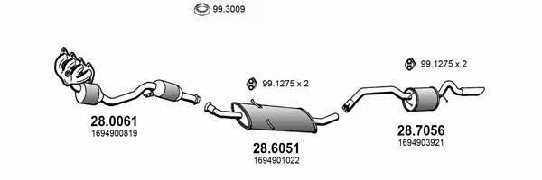 Asso ART3995 Układ wydechowy ART3995: Atrakcyjna cena w Polsce na 2407.PL - Zamów teraz!