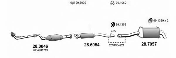 Asso ART4003 Exhaust system ART4003: Buy near me in Poland at 2407.PL - Good price!