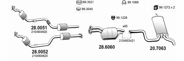  ART4032 Exhaust system ART4032: Buy near me in Poland at 2407.PL - Good price!