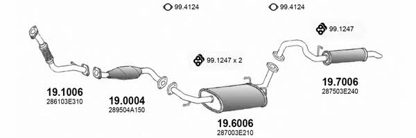  ART3403 Exhaust system ART3403: Buy near me in Poland at 2407.PL - Good price!