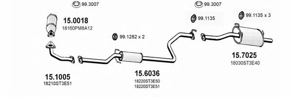 Asso ART3412 Exhaust system ART3412: Buy near me at 2407.PL in Poland at an Affordable price!