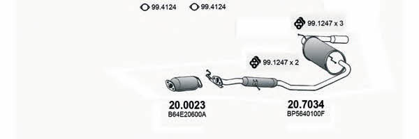 ART3439 Exhaust system ART3439: Buy near me in Poland at 2407.PL - Good price!