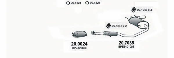  ART3440 Exhaust system ART3440: Buy near me in Poland at 2407.PL - Good price!