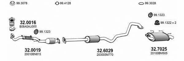Asso ART3454 Exhaust system ART3454: Buy near me in Poland at 2407.PL - Good price!