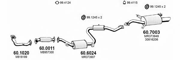 Asso ART3467 Exhaust system ART3467: Buy near me in Poland at 2407.PL - Good price!