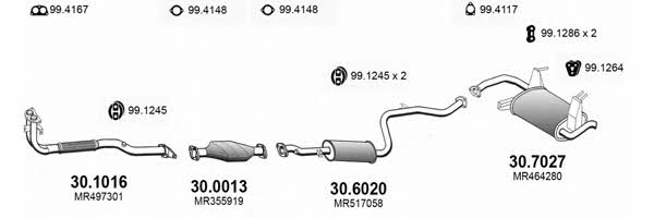  ART3470 Exhaust system ART3470: Buy near me in Poland at 2407.PL - Good price!