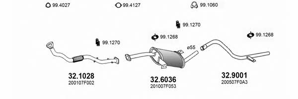  ART3500 Exhaust system ART3500: Buy near me in Poland at 2407.PL - Good price!