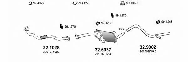  ART3501 Exhaust system ART3501: Buy near me in Poland at 2407.PL - Good price!