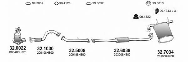 Asso ART3504 Exhaust system ART3504: Buy near me at 2407.PL in Poland at an Affordable price!