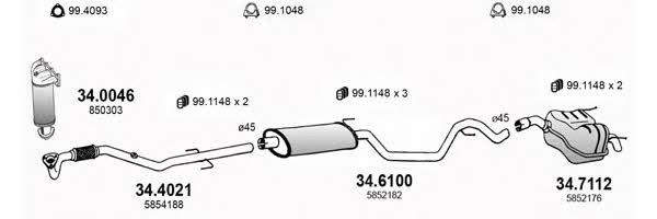  ART3551 Система выпуска отработаных газов ART3551: Отличная цена - Купить в Польше на 2407.PL!