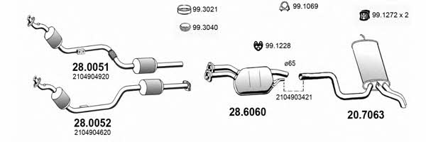  ART4041 Exhaust system ART4041: Buy near me in Poland at 2407.PL - Good price!