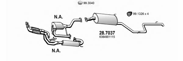 Asso ART4059 Система випуску відпрацьованих газів ART4059: Приваблива ціна - Купити у Польщі на 2407.PL!