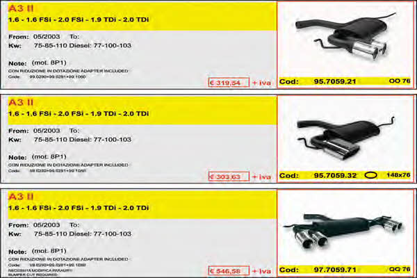 Asso ARTSPORT0004 Direct-flow muffler ARTSPORT0004: Buy near me in Poland at 2407.PL - Good price!