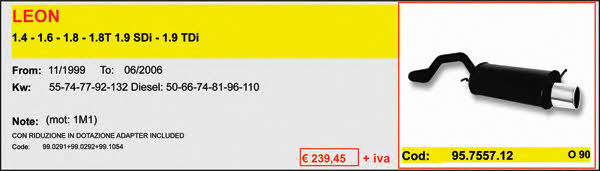 Asso ARTSPORT0065 Direct-flow muffler ARTSPORT0065: Buy near me in Poland at 2407.PL - Good price!