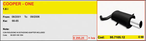 Asso ARTSPORT0071 Direct-flow muffler ARTSPORT0071: Buy near me in Poland at 2407.PL - Good price!