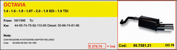 Asso ARTSPORT0073 Глушитель прямоточный ARTSPORT0073: Отличная цена - Купить в Польше на 2407.PL!