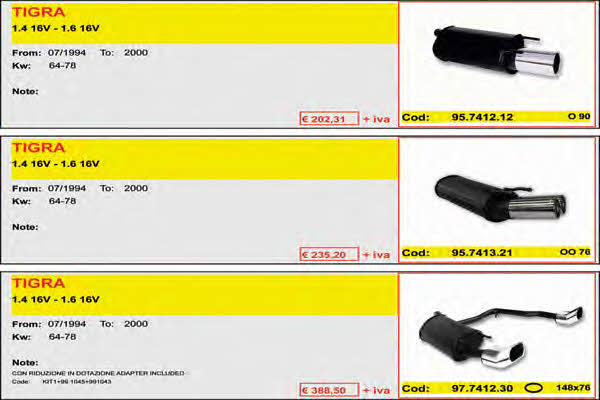 Asso ARTSPORT0093 Direct-flow muffler ARTSPORT0093: Buy near me in Poland at 2407.PL - Good price!
