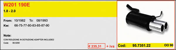 Asso ARTSPORT0104 Direct-flow muffler ARTSPORT0104: Buy near me in Poland at 2407.PL - Good price!
