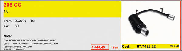 Asso ARTSPORT0180 Durchgangsschalldämpfer ARTSPORT0180: Kaufen Sie zu einem guten Preis in Polen bei 2407.PL!