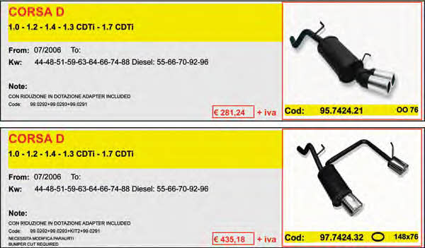  ARTSPORT0201 Direct-flow muffler ARTSPORT0201: Buy near me in Poland at 2407.PL - Good price!