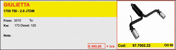 Asso ARTSPORT0236 Durchgangsschalldämpfer ARTSPORT0236: Kaufen Sie zu einem guten Preis in Polen bei 2407.PL!