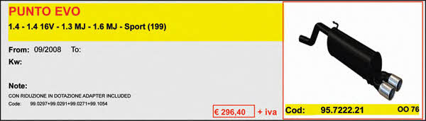 Asso ARTSPORT0245 Durchgangsschalldämpfer ARTSPORT0245: Kaufen Sie zu einem guten Preis in Polen bei 2407.PL!