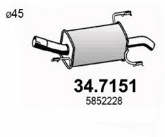 Asso 34.7151 End Silencer 347151: Buy near me in Poland at 2407.PL - Good price!