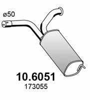 Asso 10.6051 Глушитель, средняя часть 106051: Отличная цена - Купить в Польше на 2407.PL!