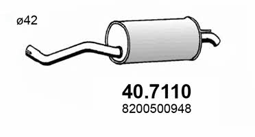 Asso 40.7110 End Silencer 407110: Buy near me in Poland at 2407.PL - Good price!