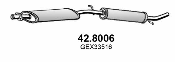 Asso 42.8006 Средний конечный глушитель ОГ 428006: Отличная цена - Купить в Польше на 2407.PL!