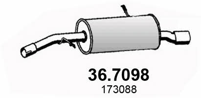 Asso 36.7098 End Silencer 367098: Buy near me in Poland at 2407.PL - Good price!