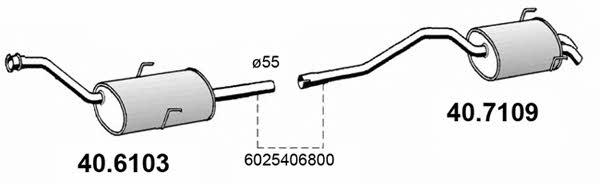 Asso 40.7109 End Silencer 407109: Buy near me in Poland at 2407.PL - Good price!