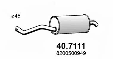 Asso 40.7111 End Silencer 407111: Buy near me in Poland at 2407.PL - Good price!