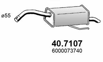 Asso 40.7107 End Silencer 407107: Buy near me in Poland at 2407.PL - Good price!