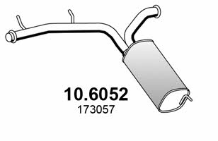 Asso 10.6052 Глушитель, средняя часть 106052: Купить в Польше - Отличная цена на 2407.PL!