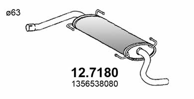 Asso 12.7180 End Silencer 127180: Buy near me in Poland at 2407.PL - Good price!