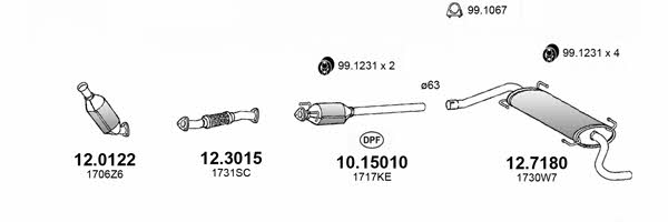  ART4101 Система випуску відпрацьованих газів ART4101: Приваблива ціна - Купити у Польщі на 2407.PL!