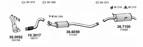 Asso ART4391 Exhaust system ART4391: Buy near me at 2407.PL in Poland at an Affordable price!