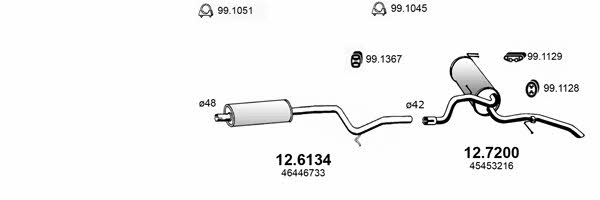  ART4114 Exhaust system ART4114: Buy near me in Poland at 2407.PL - Good price!