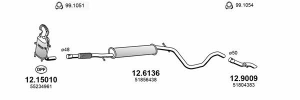 Asso ART4319 Exhaust system ART4319: Buy near me in Poland at 2407.PL - Good price!