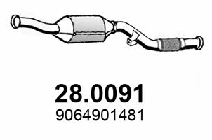 Asso 28.0091 Catalytic Converter 280091: Buy near me in Poland at 2407.PL - Good price!