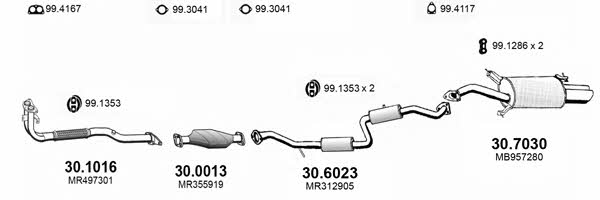  ART4201 Exhaust system ART4201: Buy near me in Poland at 2407.PL - Good price!