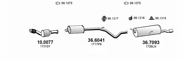 Asso ART4402 Exhaust system ART4402: Buy near me in Poland at 2407.PL - Good price!