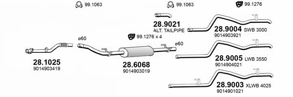  ART4184 Exhaust system ART4184: Buy near me in Poland at 2407.PL - Good price!