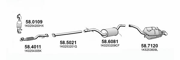  ART4430 Exhaust system ART4430: Buy near me in Poland at 2407.PL - Good price!