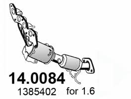 Asso 14.0084 Catalytic Converter 140084: Buy near me in Poland at 2407.PL - Good price!