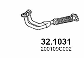 Asso 32.1031 Exhaust pipe 321031: Buy near me in Poland at 2407.PL - Good price!