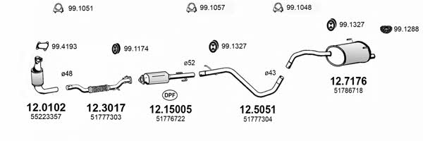  ART4136 Система випуску відпрацьованих газів ART4136: Приваблива ціна - Купити у Польщі на 2407.PL!