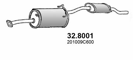 Asso 32.8001 Middle-/End Silencer 328001: Buy near me in Poland at 2407.PL - Good price!